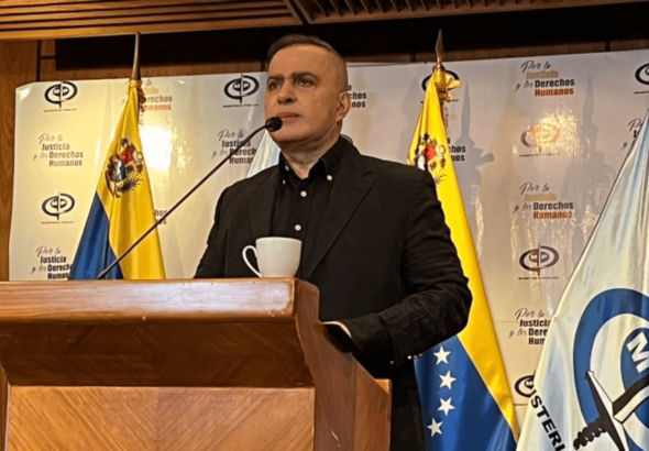 Venezuelan Attorney General Tarek William Saab announcing a campaign against drugs on Thursday, September 8, 2022. Photo: Public Ministry.