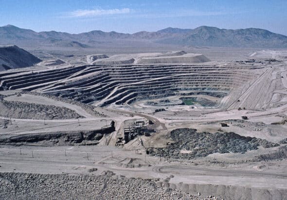 A lithium mine in Chile. File photo.