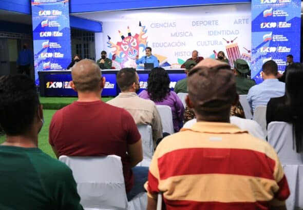 President Maduro denounces US campaign against migration from Latin American countries. Photo: Presidential Press.