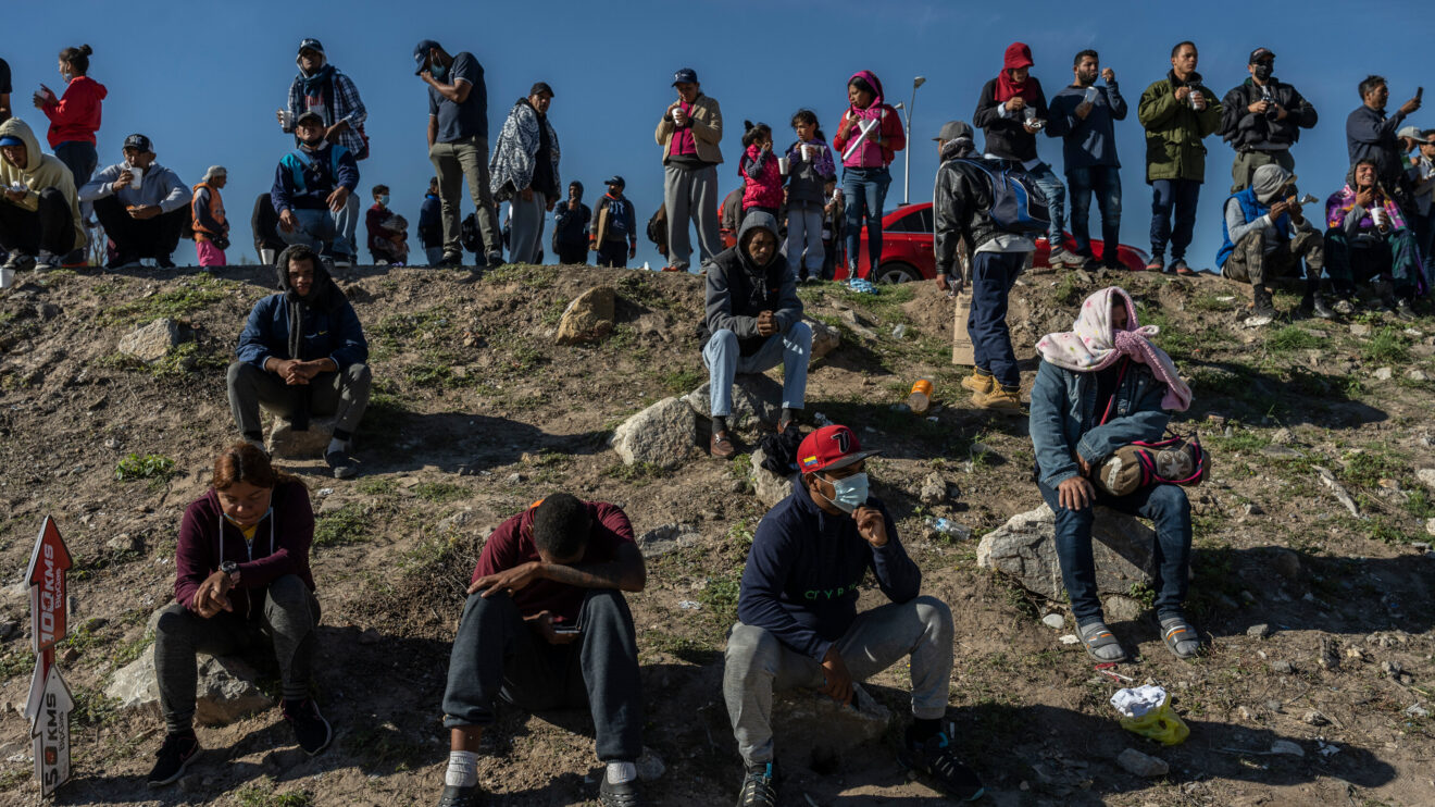 Venezuelan migrants stranded at the US–Mexico border in Ciudad Juárez, Mexico. Photo: Alejandro Cegarra/file photo.