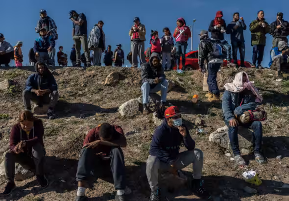 Venezuelan migrants stranded at the US–Mexico border in Ciudad Juárez, Mexico. Photo: Alejandro Cegarra/file photo.