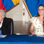 OAS Secretary General Luis Almagro (left) and his chief advisor Marián Vidaurri (right); the two are believed to have an intimate relationship that violates the OAS code of ethics. Photo: OAS.