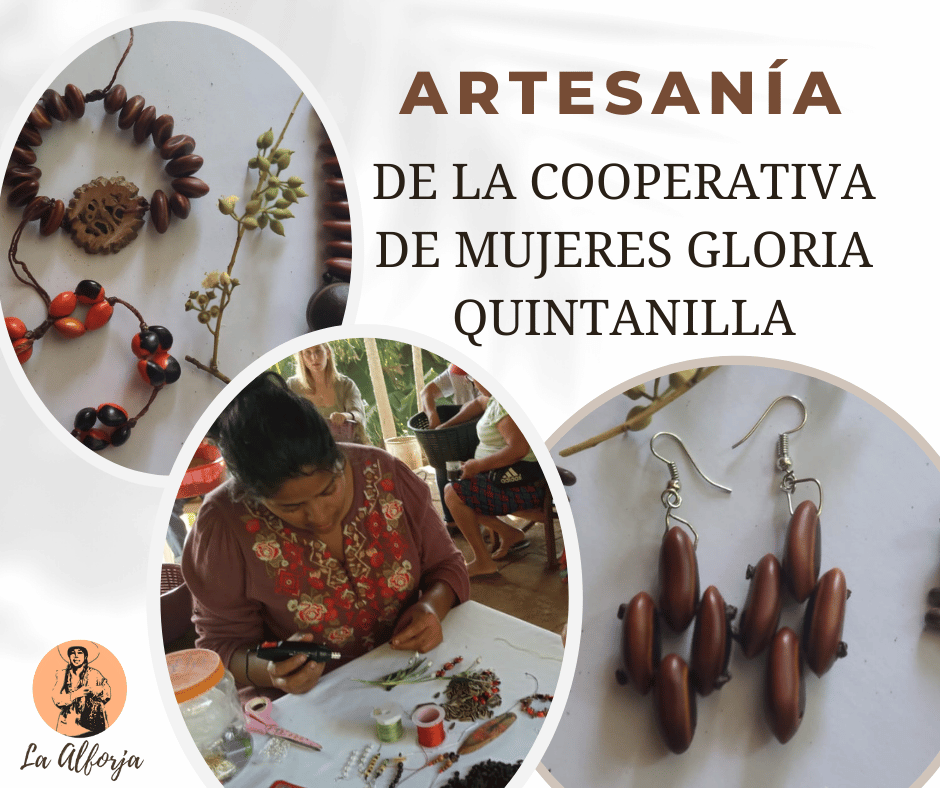 Postcard showing artworks done by members of the Gloria Quintanilla Women's Cooperative of Nicaragua. Photo: Winnie Narváez.