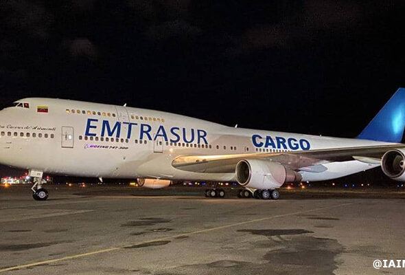 Featured Image: EMTRASUR 747-300. Photo: @IAIM_VE.