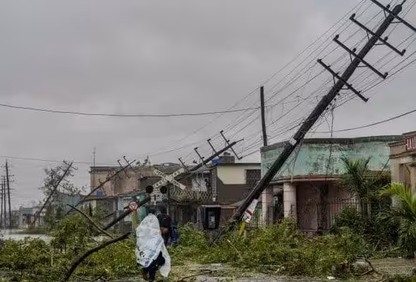 Devastation caused by Hurricane Ian in Cuba. Photo: AP.