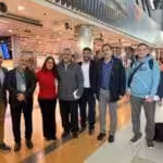 The five now-freed EMTRASUR crew members who were unable to leave Argentina. Photo: @StellaMarinaLu2.