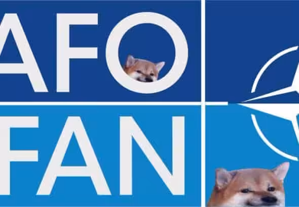 NAFO logo emulating NATO logo. Photo: NAFO.