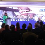 Venezuelan Vice President Delcy Rodríguez during the meeting with the supermarket union. Photo: Ministry of Economy and Finances.