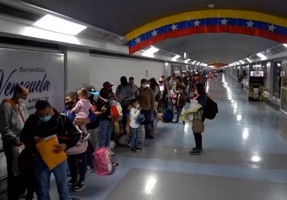 Venezuelan migrants return from Peru through the Vuelta a la Patria program. Photo: Twitter/@rvaraguayan.