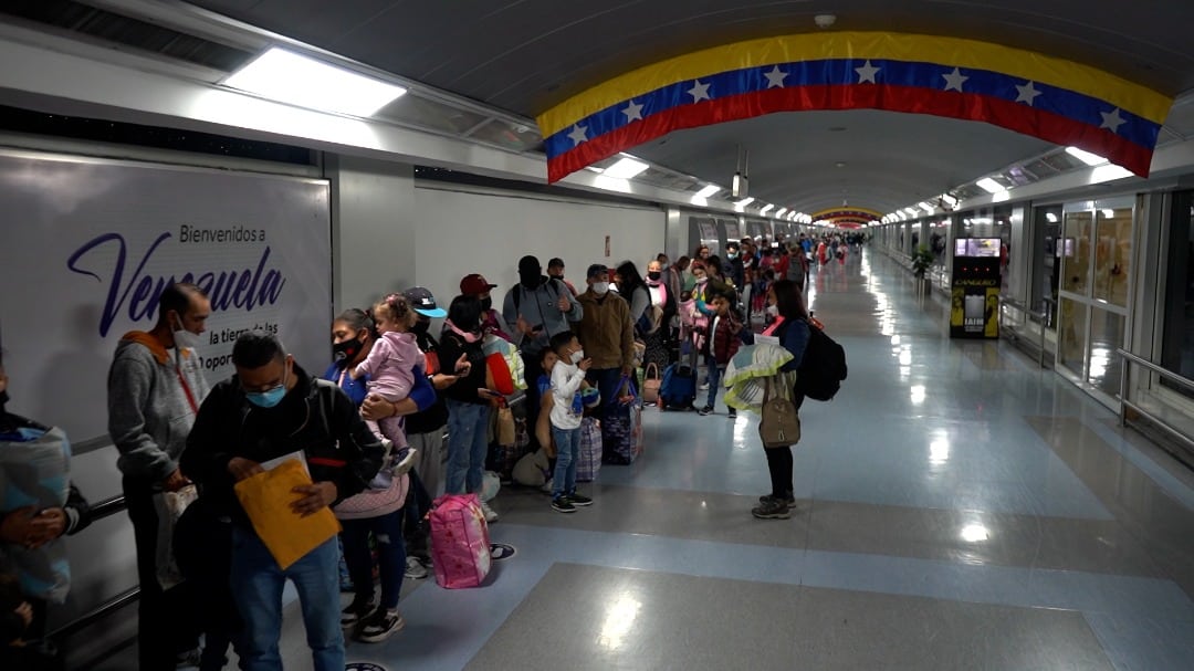 Venezuelan migrants return from Peru through the Vuelta a la Patria program. Photo: Twitter/@rvaraguayan.