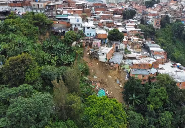 View of the area affected by torrential rains in Catia, Caracas, this Saturday, October 29, 2022. Photo: Twitter/@Jhonny_PSUV.