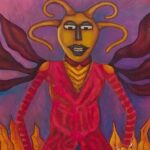 Gélin Buteau (Haiti), Guede with Drum, ca. 1995.