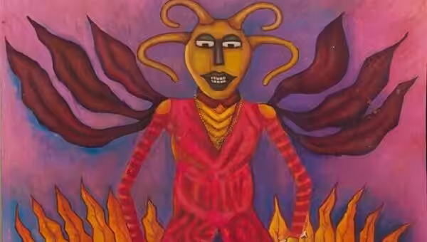 Gélin Buteau (Haiti), Guede with Drum, ca. 1995.