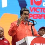 Venezuelan President Nicolás Maduro giving a speech during a political rally. Photo: Presidential Press/File photo.