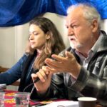 João Pedro Stedile gives a presentation to an audience of Latin American journalists in São Paulo. September 29, 2022. Photo: Kawsachun News.