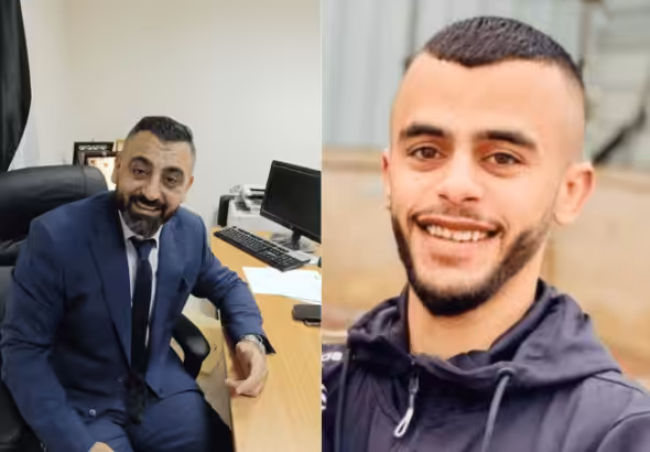 Dr. Abdullah Abu al-Teen (left) and 20-year-old Mateen Dabaya (right), killed by Israeli gunfire in Jenin. Photo: Palestine Chronicle.