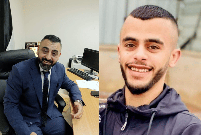 Dr. Abdullah Abu al-Teen (left) and 20-year-old Mateen Dabaya (right), killed by Israeli gunfire in Jenin. Photo: Palestine Chronicle.