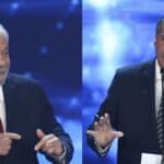 Lula da Silva (left) and Bolsonaro (right) during their televised debate before the second round of the presential election in Brazil. Photo: AFP.