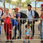 Migrants wait to be registered at San Vicente reception center after crossing the Darién Gap. Photo: IOM /Gema Cortés.