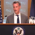US State Department spokesperson Ned Price at press conference on Tuesday, October 11, 2022. File photo.