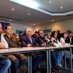 Executive Secretary of the Unitary Coalition, Omar Barboza, issued statements to the press. File photo.