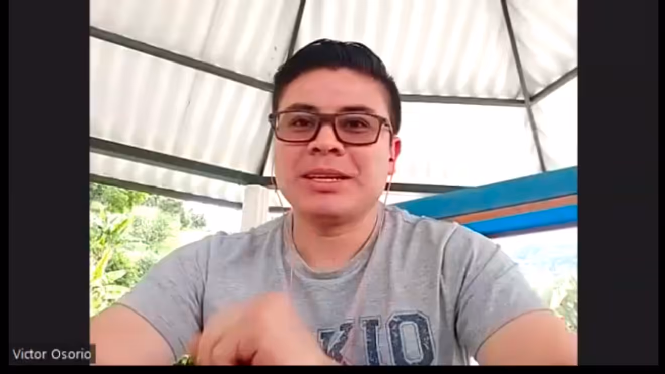 Victor Osorio, President of Colombia’s Memoria Viva Security Guards Union. Photo: AFGJ.