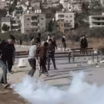 Jewish settlers and Israeli forces often attack Palestinian students and prevent them from reaching their schools. Photo: via Days of Palestine.