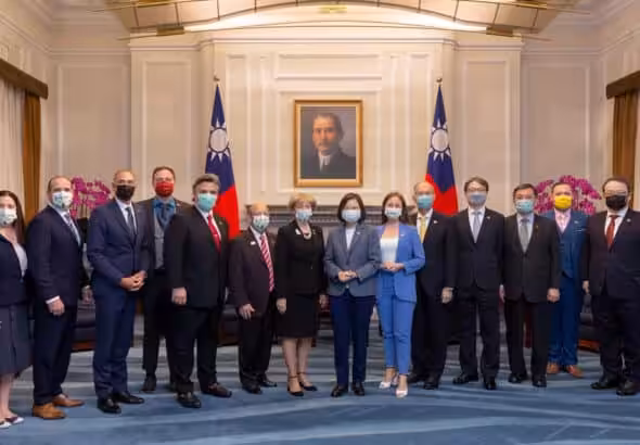 Taiwanese President Tsai meets Canadian delegation led by Member of Parliament Judy Sgro, on October 11, 2022. File photo.