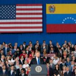 Former US President Donald J. Trump delivers a speech to the Venezuelan American community at the Florida International University Ocean Bank Convocation Center Monday, Feb. 18, 2019 in Miami, Florida. Photo: White House/Andrea Hanks.