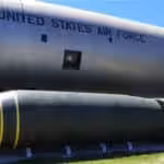 Convair B-36, a US strategic bomber for hydrogen bomb, on display at the Castle Air Military Museum in California. File photo.