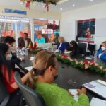 Meeting between Venezuelan housing authorities and Chinese embassy on the construction of public housing for those affected in Las Tejerías landslide. Photo: Twitter/@IMVillarroel1