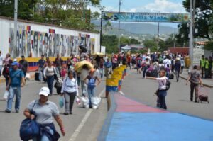 Venezuela-Colombia border crossing in San Antonio del Táchira, Venezuela. Photo: Twitter/@FreddyBernal.
