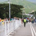 People Cross the Simón Bolívar International Bridge at the Venezuela-Colombia Border. Photo: Telemedellín.