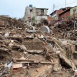 Images of the landslide that occurred this weekend due to heavy rains in the community of Las Tejerías. Photo: Últimas Noticias.