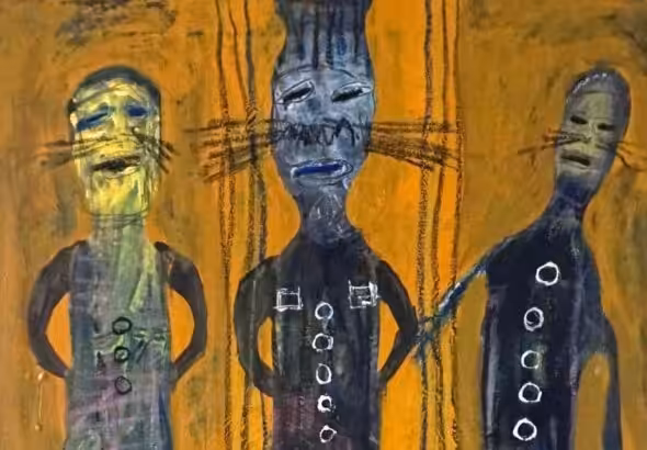 Wilfried Balima (Burkina Faso), Les Trois Camarades (‘The Three Comrades’), 2018. Photo: Tricontinental.