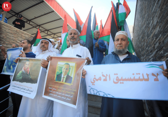 Representatives of major Palestinian clans and tribes demand the immediate release of Shtayyeh. Photo: Mahmoud Ajjour, The Palestine Chronicle.