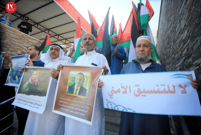 Representatives of major Palestinian clans and tribes demand the immediate release of Shtayyeh. Photo: Mahmoud Ajjour, The Palestine Chronicle.