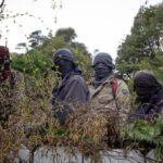 Members of the Lof Lafken Winkul Mapu in their last interview prior to the eviction. Photo: Eugenia Neme.