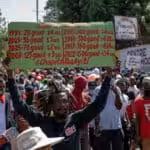 the streets of Haiti have once again been occupied by large marches and roadblocks (Photo: Radyo Rezistans/Facebook)