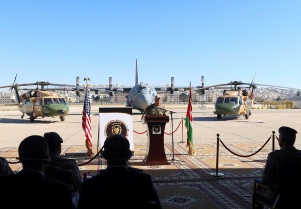 General Michael “Erik” Kurilla , Commander of U.S. Central Command, Speaks During a News Conference to Showcase Current Eager Lion Military Exercises in Jordan, in Amman’s Marka Air Base, Jordan September 12, 2022. Photo: Reuters/Jehad Shelbak.