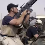 Employees of the US firm Blackwater participated in a shooting in the Iraqi city of Najaf in April 2004. Photo: Gervasio Sanchez (AP).