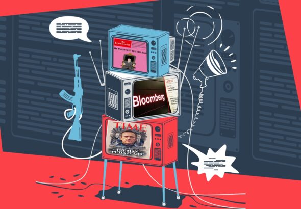 War and misinformation fueled by the media and propaganda. Photo: Shutterstock & Büşra Öztürk.