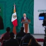 Mexican President Andrés Manuel López Obrador during one of his regular morning press conferences, January 21, 2021. File photo.