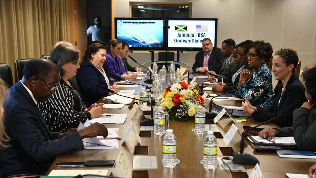 Victoria Nuland during the US–Jamaica Strategic Dialogue. Photo: Twitter @UnderSecStateP.