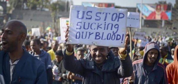 Rally for Ethiopian sovereignty, Meskel Square, Addis Ababa, Ethiopia, 10.22.2022. File photo.