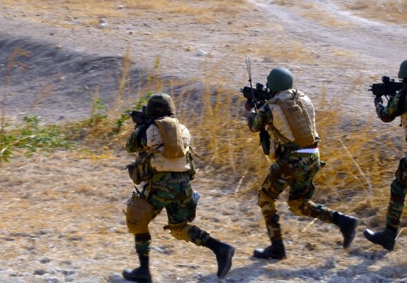 Senegalese Armed Forces soldiers attack an objective at a live fire range near Thies, Senegal, February 11, 2015. With the Trump administration escalating its wars in Africa and the Middle East, there’s every reason to believe the US military’s footprint on the continent will continue to evolve, expand and enlarge in the years ahead. Photo: US Army Africa.