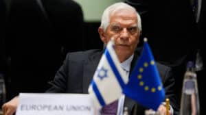 European Union foreign policy chief Josep Borrell waits for the start of a meeting of the EU-Israel Association Council at the EU Council building in Brussels, Oct. 3, 2022. Photo: Virginia Mayo/AP.