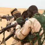 Senegalese soldiers training during Africa Lion, US Africa Command’s annual exercise, at Cap Draa, Morocco, in June 2021. Photo: US Army/St. Nathan Baker.