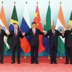 BRICS heads of states at the 9th BRICS Summit at Xiamen International Conference and Exhibition Center in Xiamen City, China. Photo: TPG/Getty Images.