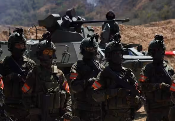 A group of CEOFANB soldiers. Photo: Últimas Noticias.